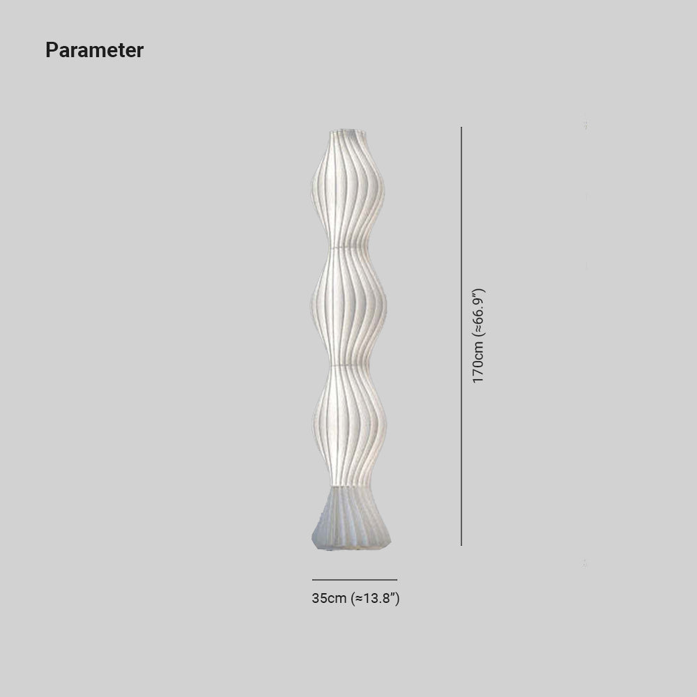 Salgado Moderna Diseño Metal/Acrílico Lámpara de Pie Blanco